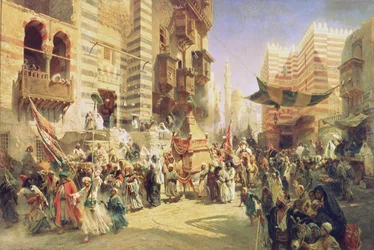 The Handing Over of the Sacred Carpet in Cairo, 1876